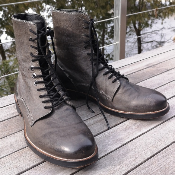 ★ Diesel All Leather Lace-up Ankle Boots - EU 41 - Picture 1 of 14